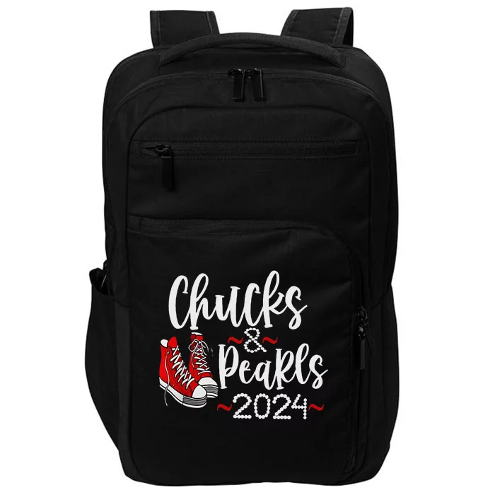 Vintage Chucks And Pearls Kamala 2024 Impact Tech Backpack