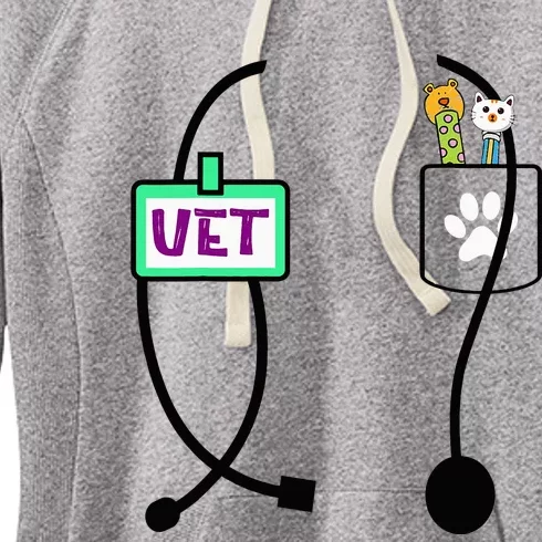 Veterinarian Costume Animal Doctor Vet Women's Fleece Hoodie