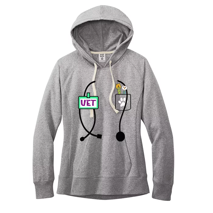 Veterinarian Costume Animal Doctor Vet Women's Fleece Hoodie