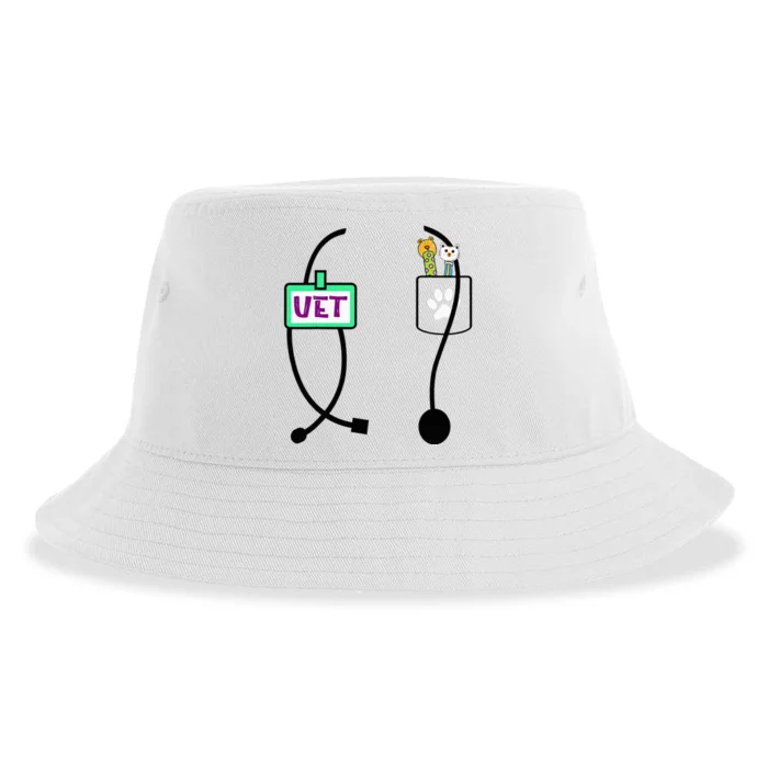 Veterinarian Costume Animal Doctor Vet Sustainable Bucket Hat