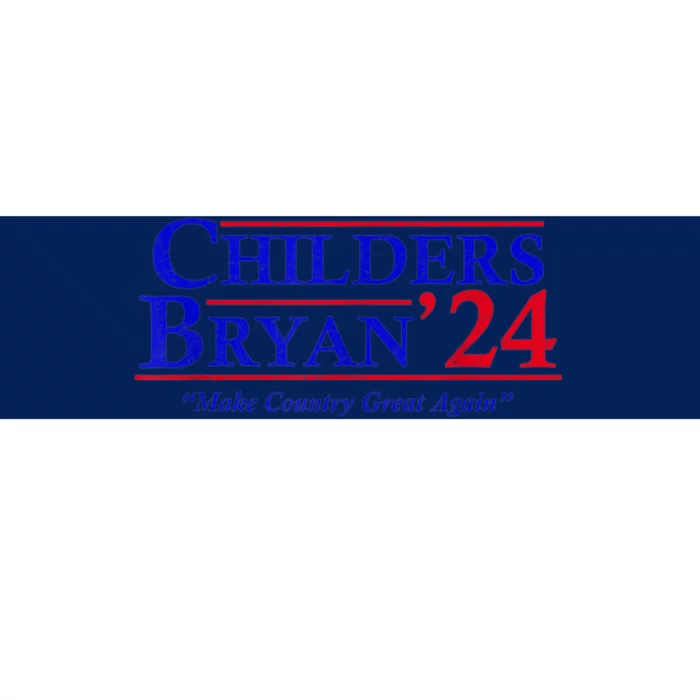 Vintage Childers Bryan 2024 Election Make Country Great Again. Bumper Sticker