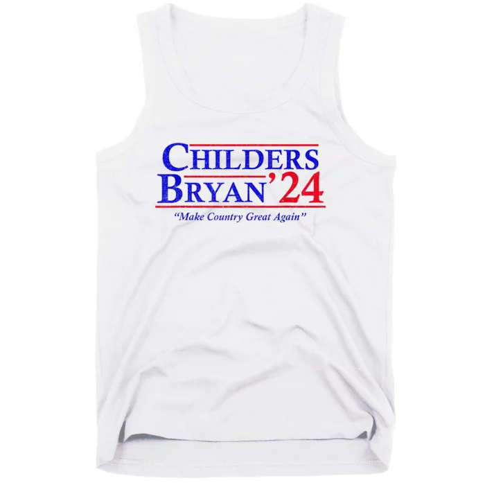 Vintage Childers Bryan 2024 Election Make Country Great Again. Tank Top