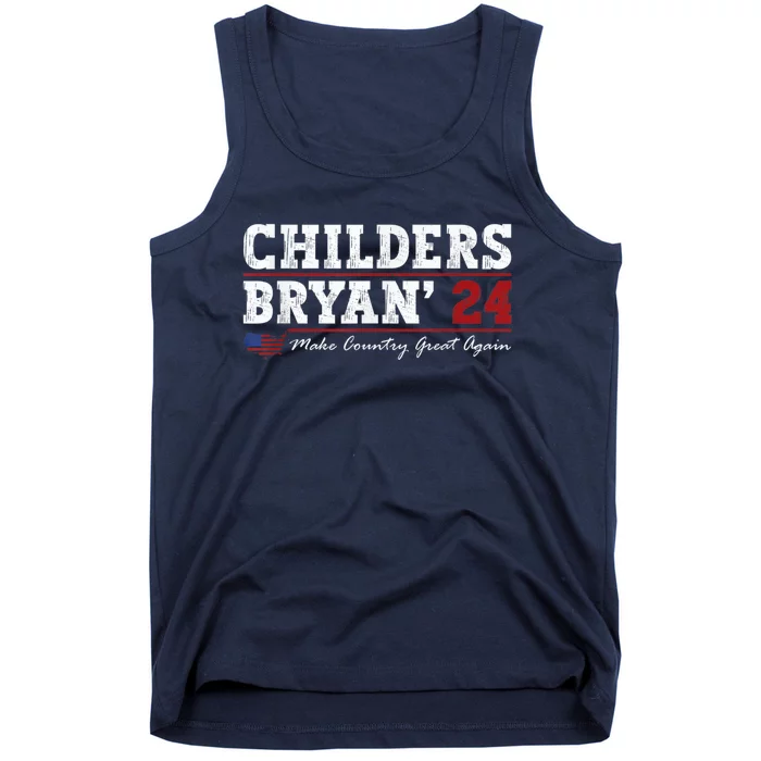 Vintage Childers Bryan 2024 Election Make Country Great Tank Top