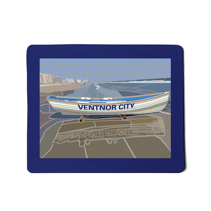 Ventnor City Beach Vista Scene Long Mousepad