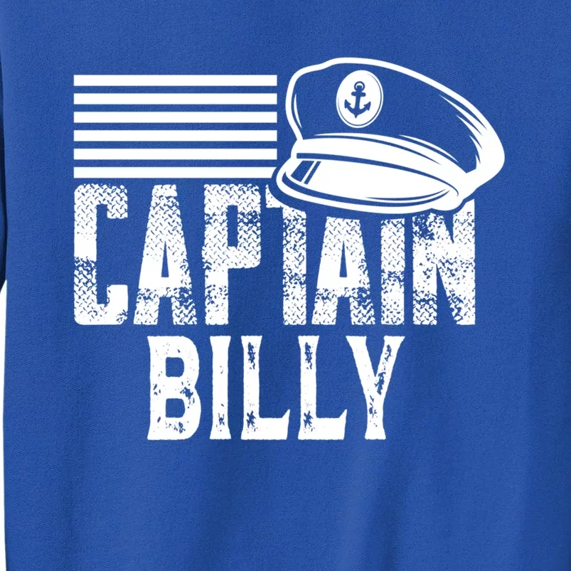 Vintage Captain Billy Personalized Boating Captain Gift Sweatshirt