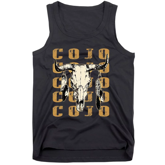 Vintage C.O.J.O Bull Skull Flowers Music Outlaws 80s 90s Tank Top