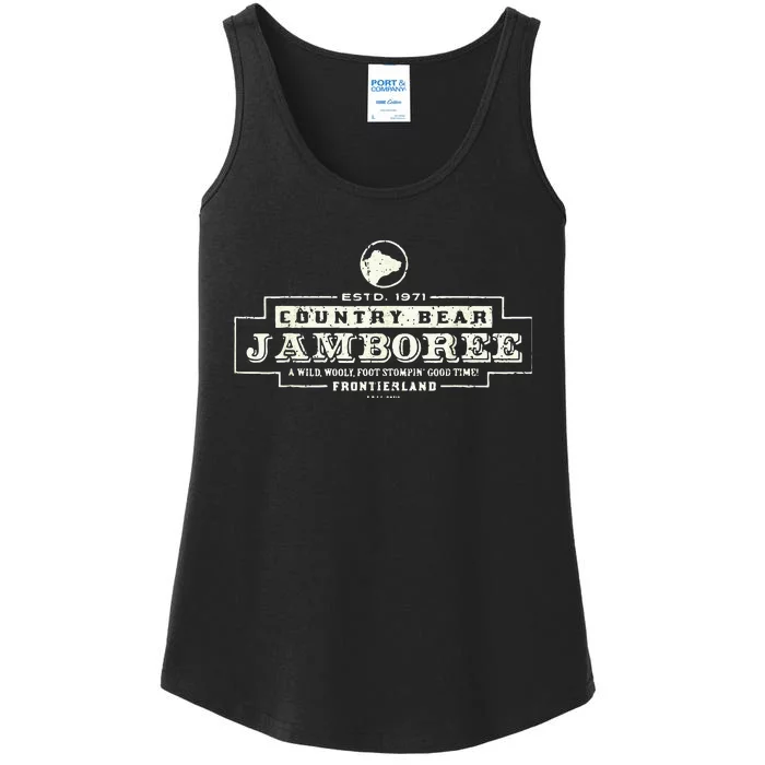 Vintage Classic Bear Jamboree Theme Park Series Ladies Essential Tank