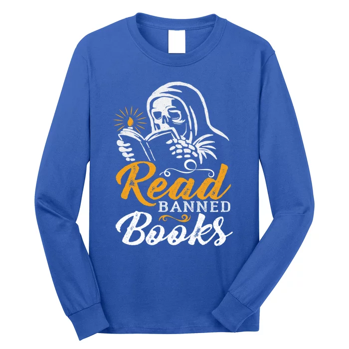 Vintage Censorship Book Reading Nerd I Read Banned Books Funny Gift Long Sleeve Shirt