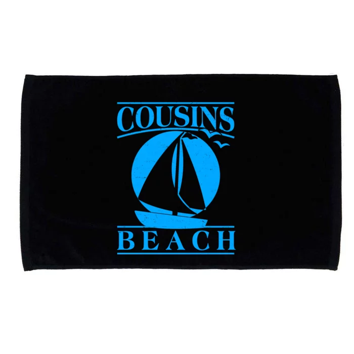 Vintage Cousin Beach Sail Boat Microfiber Hand Towel