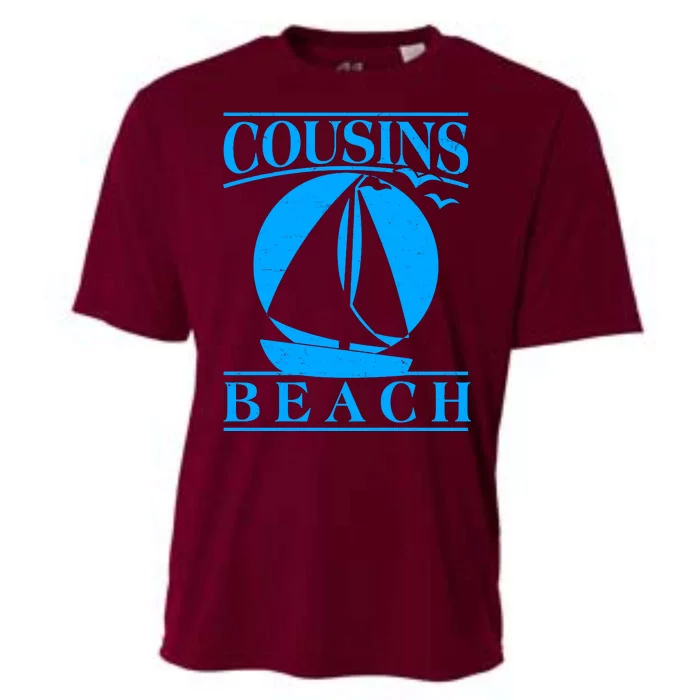 Vintage Cousin Beach Sail Boat Cooling Performance Crew T-Shirt