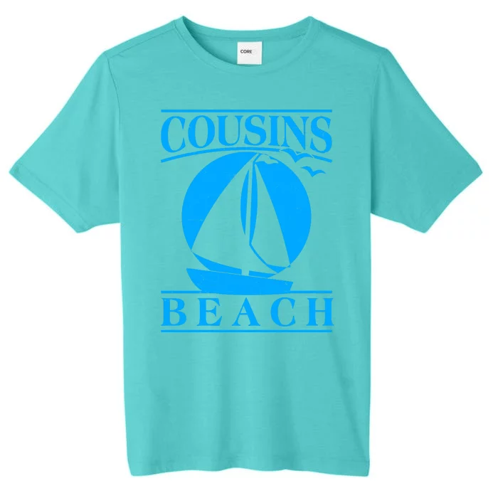 Vintage Cousin Beach Sail Boat ChromaSoft Performance T-Shirt