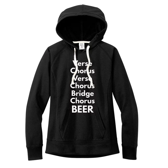 Verse Chorus Bridge Beer Women's Fleece Hoodie