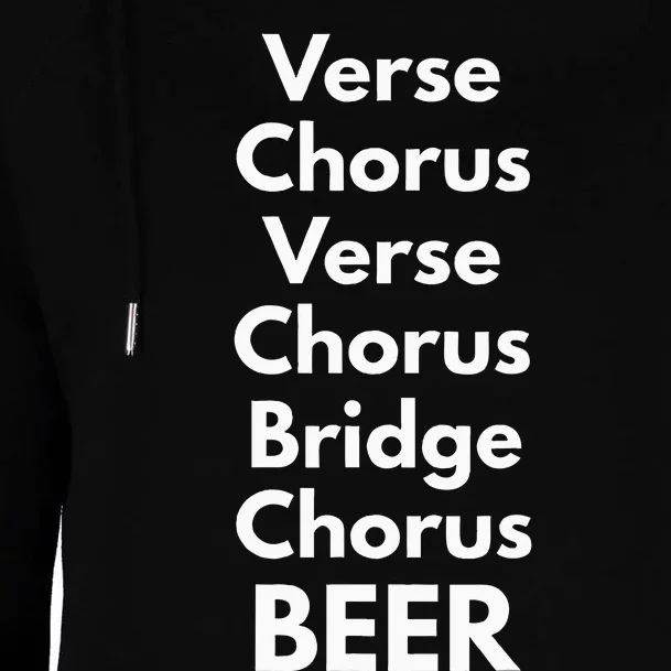 Verse Chorus Bridge Beer Womens Funnel Neck Pullover Hood