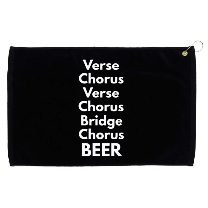 Verse Chorus Bridge Beer Grommeted Golf Towel