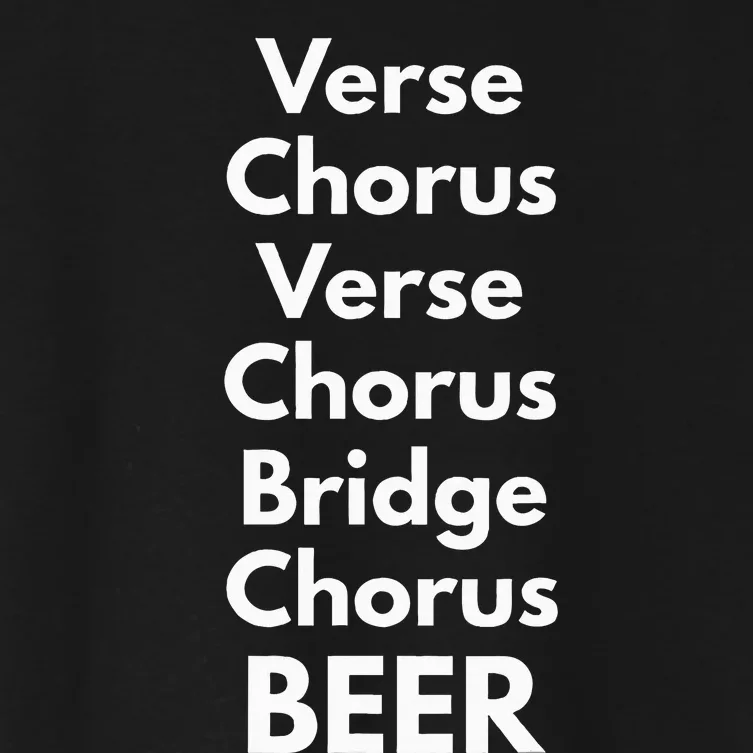 Verse Chorus Bridge Beer Women's Crop Top Tee