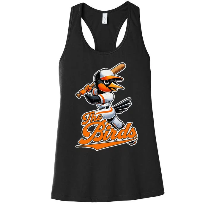 Vintage Cute Birds Classic Art Retro Baltimore Women's Racerback Tank