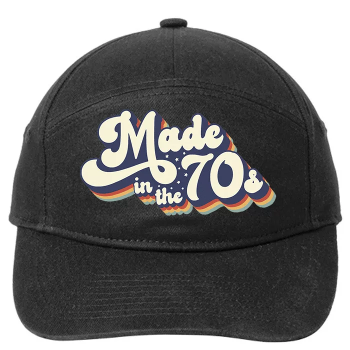 Vintage Costume Born In 1970 Made In The 70s Halloween 7-Panel Snapback Hat