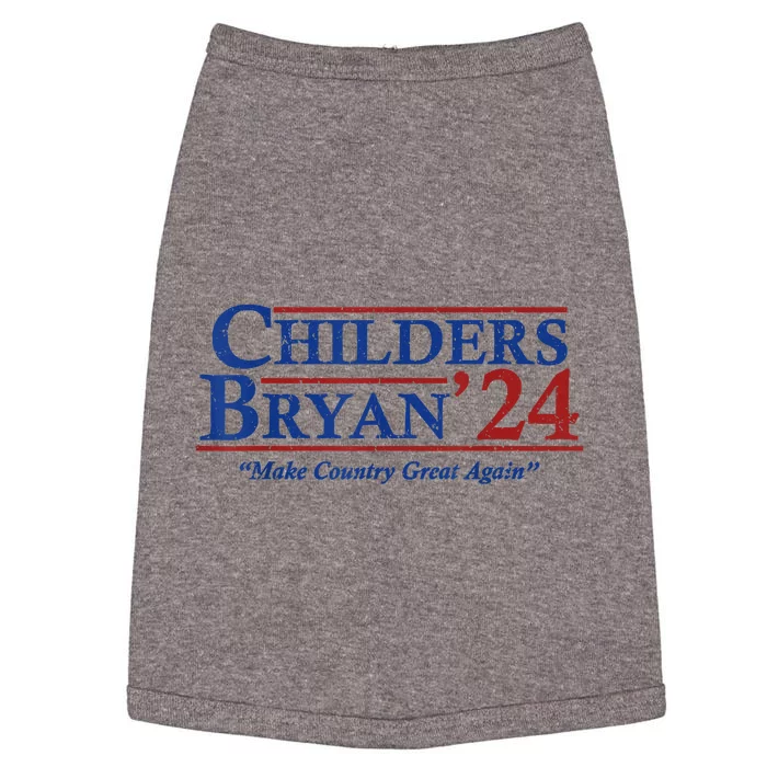 Vintage Childers Bryan 2024 Election Make Country Great Doggie Tank