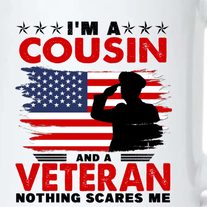 Veteran Cousin Brother Usa Flag 4th Of July Gift Black Color Changing Mug