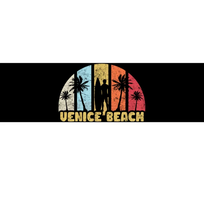 Vintage California Beach Retro Sunset Gift Bumper Sticker