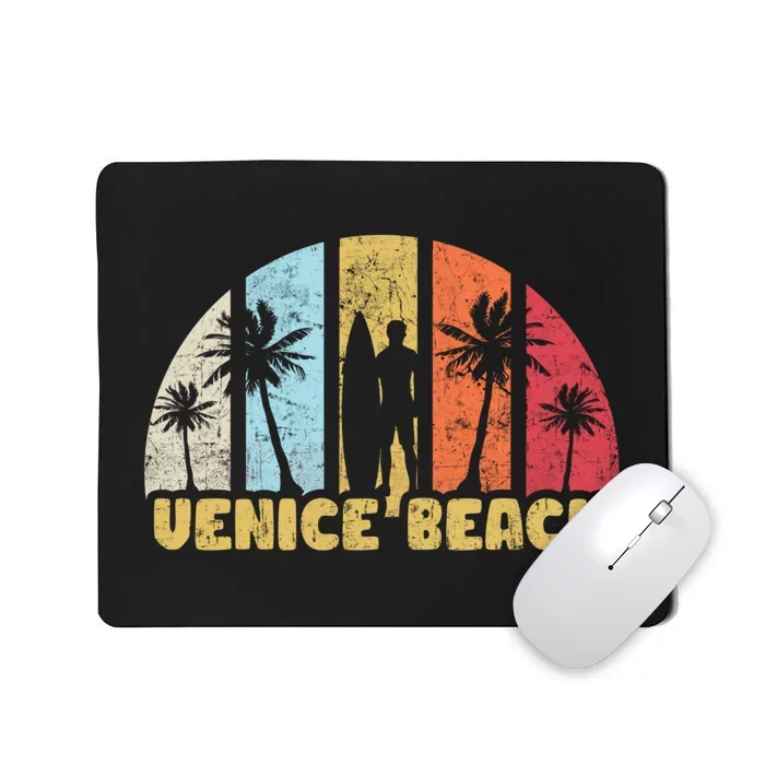 Vintage California Beach Retro Sunset Gift Mousepad