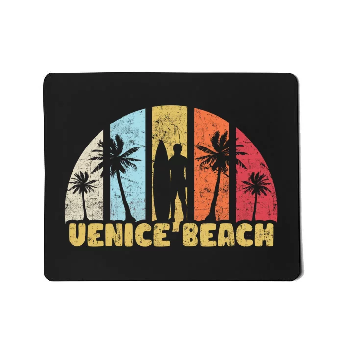 Vintage California Beach Retro Sunset Gift Mousepad