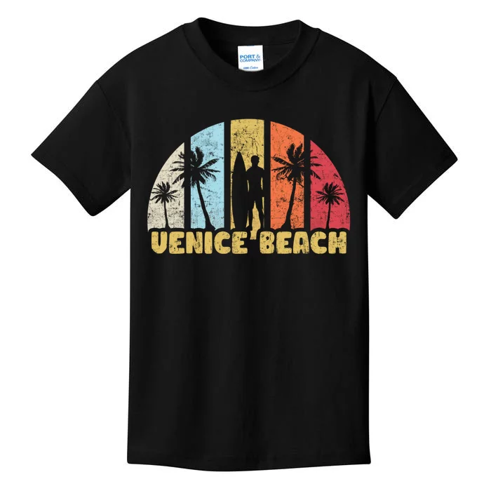 Vintage California Beach Retro Sunset Gift Kids T-Shirt