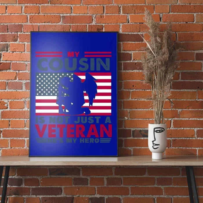 Veteran Cousin Brother Usa Flag 4th Of July Gift Poster