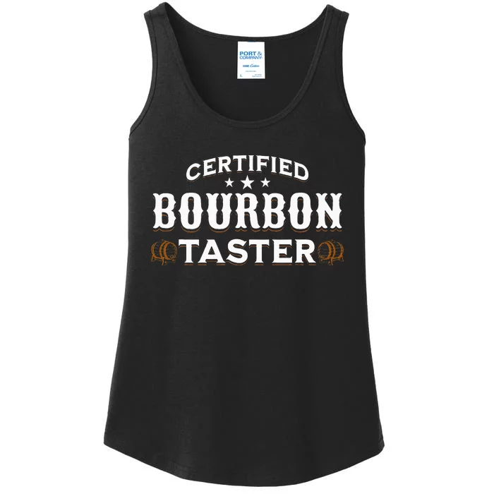 Vintage Certified Bourbon Taster For Whiskey Fan Ladies Essential Tank