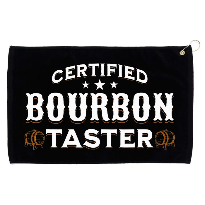 Vintage Certified Bourbon Taster For Whiskey Fan Grommeted Golf Towel