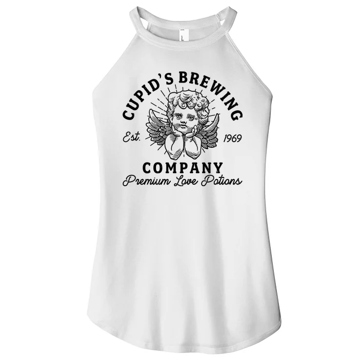 Vintage Cupid's Brewing Company Est 1969 Premium Love Potions Women’s Perfect Tri Rocker Tank