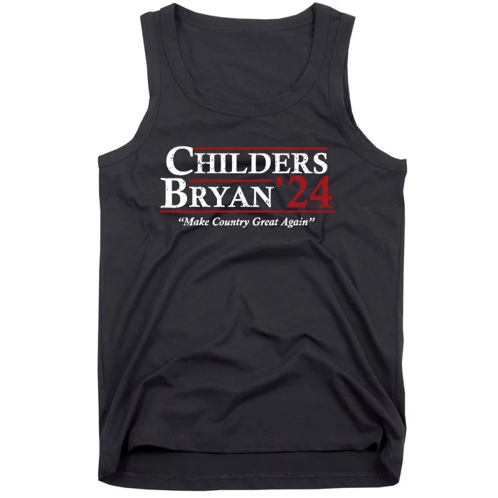 Vintage Childers Bryan 2024 Election Make Country Great Again. Tank Top