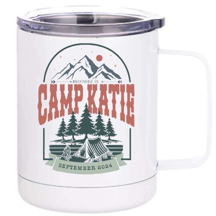 Vintage Camp Bachelorette Front & Back 12oz Stainless Steel Tumbler Cup