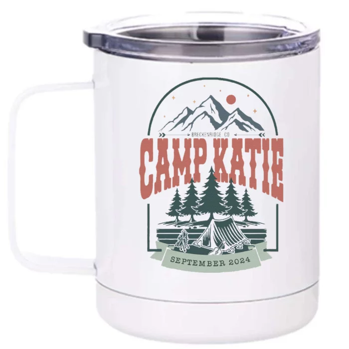 Vintage Camp Bachelorette Front & Back 12oz Stainless Steel Tumbler Cup