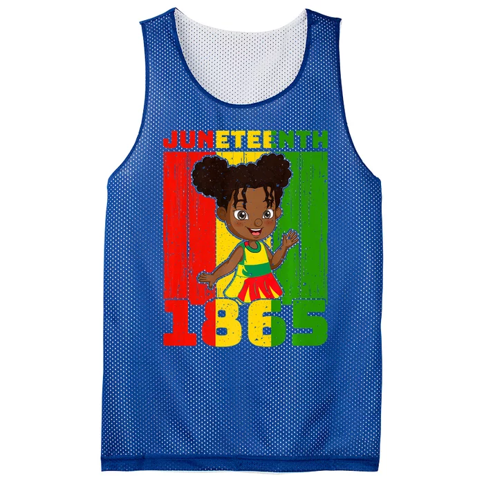 Vintage Cute Black Afro Melanin Freedom 1865 Juneteenth Funny Gift Mesh Reversible Basketball Jersey Tank