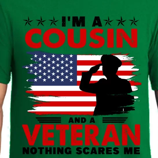 Veteran Cousin Brother Usa Flag 4th Of July Great Gift Pajama Set