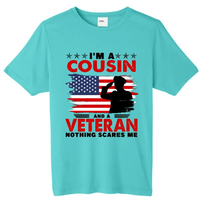 Veteran Cousin Brother Usa Flag 4th Of July Great Gift ChromaSoft Performance T-Shirt