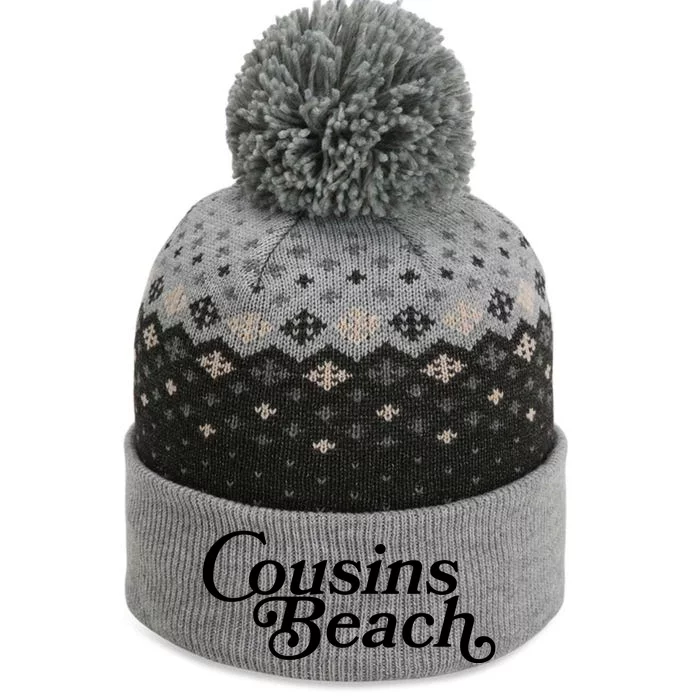 Vintage Cousins Beach Logo The Baniff Cuffed Pom Beanie