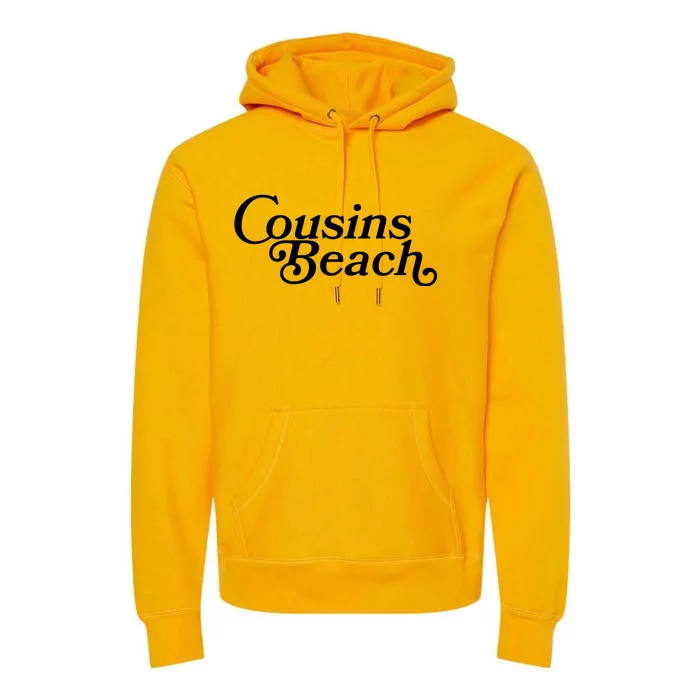 Vintage Cousins Beach Logo Premium Hoodie