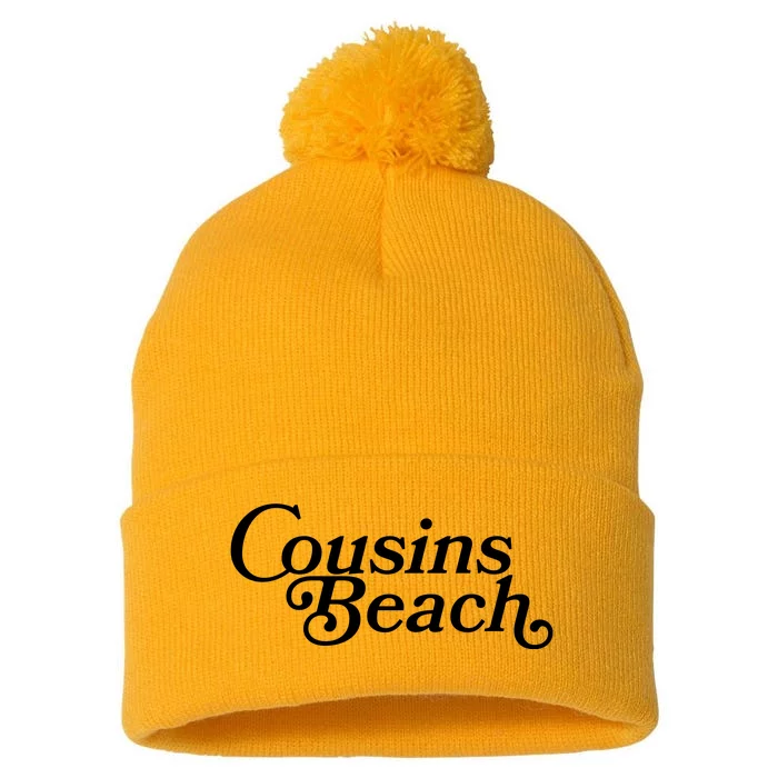 Vintage Cousins Beach Logo Pom Pom 12in Knit Beanie