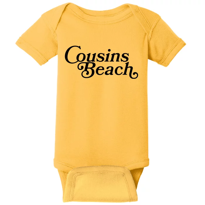 Vintage Cousins Beach Logo Baby Bodysuit