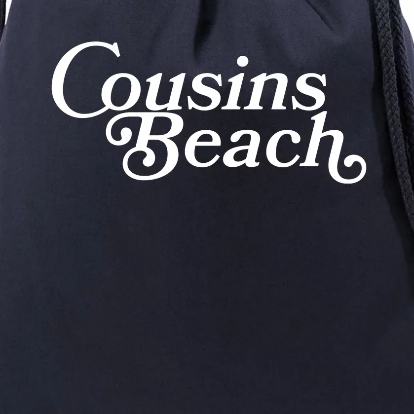 Vintage Cousins Beach Logo Drawstring Bag