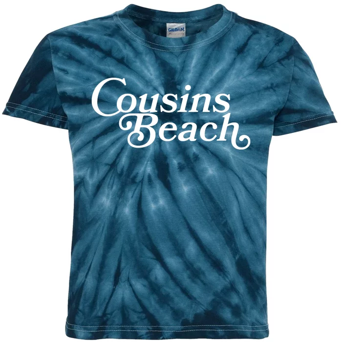 Vintage Cousins Beach Logo Kids Tie-Dye T-Shirt