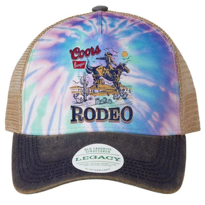 Vintage Co.Ors Banquet Rodeo Cowboy Western Desert Cactus Legacy Tie Dye Trucker Hat