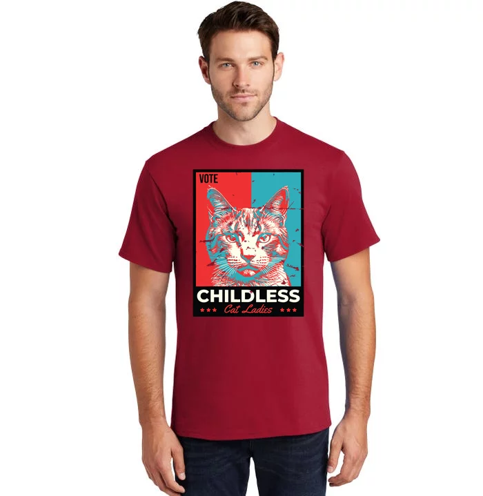 Vote Childless Cat Lady Tall T-Shirt