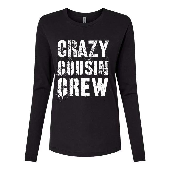 Vintage Crazy Cousin Crew Funny Mawmaw Pawpaw Reeducation Funny Gift Womens Cotton Relaxed Long Sleeve T-Shirt