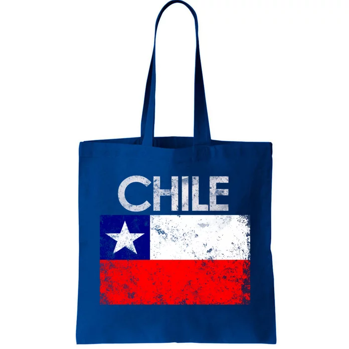 Vintage Chile Chilean Flag Pride Gift Great Gift Tote Bag