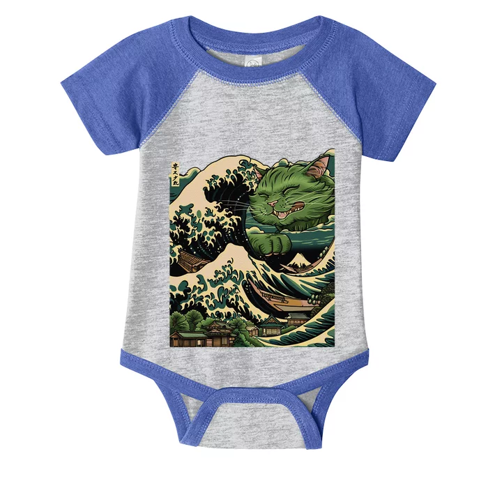 Vintage Catzilla Cat Terror Reigns Infant Baby Jersey Bodysuit