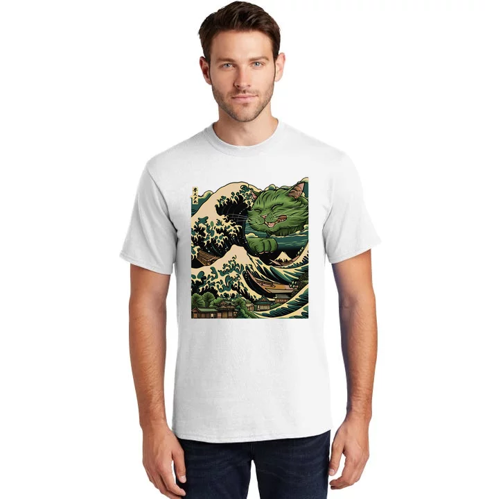 Vintage Catzilla Cat Terror Reigns Tall T-Shirt