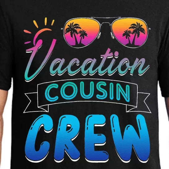 Vacation Cousin Crew Beach Cruise Sunglasses Family Vacation Pajama Set